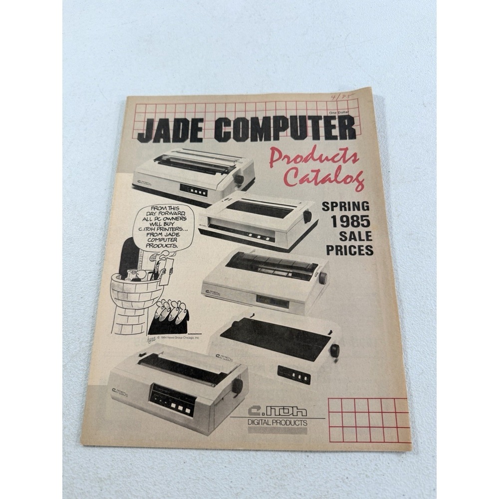 Vintage JADE Computer Products Spring 1985 Catalog‎ Electronics IBM Printers